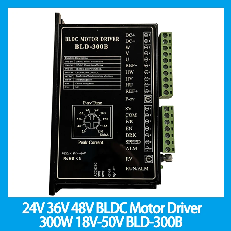 Драйвер двигателя BLDC BLD-300B 300Вт
Драйвер двигателя BLDC BLD-300B 300Вт