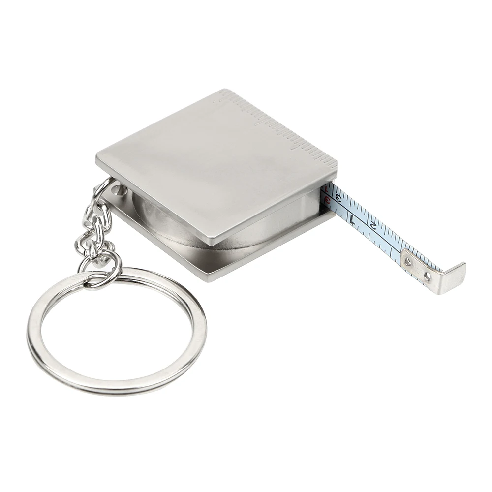 Retractable Ruler Stainless Steel Measuring Tools Pull Ruler Key Ring Gauging Tools Keyring Tape Measure Keychain
Retractable Ruler Stainless Steel Measuring Tools Pull Ruler Key Ring Gauging Tools Keyring Tape Measure Keychain