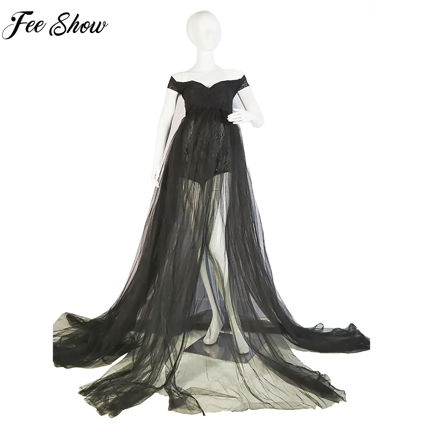Maternity Pregnant Women Photography Dress Lace High Waist Bodysuit with Tulle Dress for Photo Shoot Baby Shower Party
Maternity Pregnant Women Photography Dress Lace High Waist Bodysuit with Tulle Dress for Photo Shoot Baby Shower Party