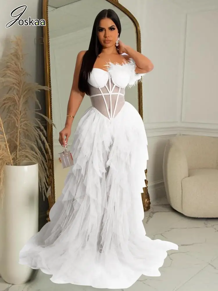 Женское Сетчатое платье без бретелек Joskaa, сексуальное прозрачное платье-макси с открытой спиной и открытой спиной, платье с длинными вечерние, Клубная одежда для дня рождения 2023
Женское Сетчатое платье без бретелек Joskaa, сексуальное прозрачное платье-макси с открытой спиной и открытой спиной, платье с длинными вечерние, Клубная одежда для дня рождения 2023