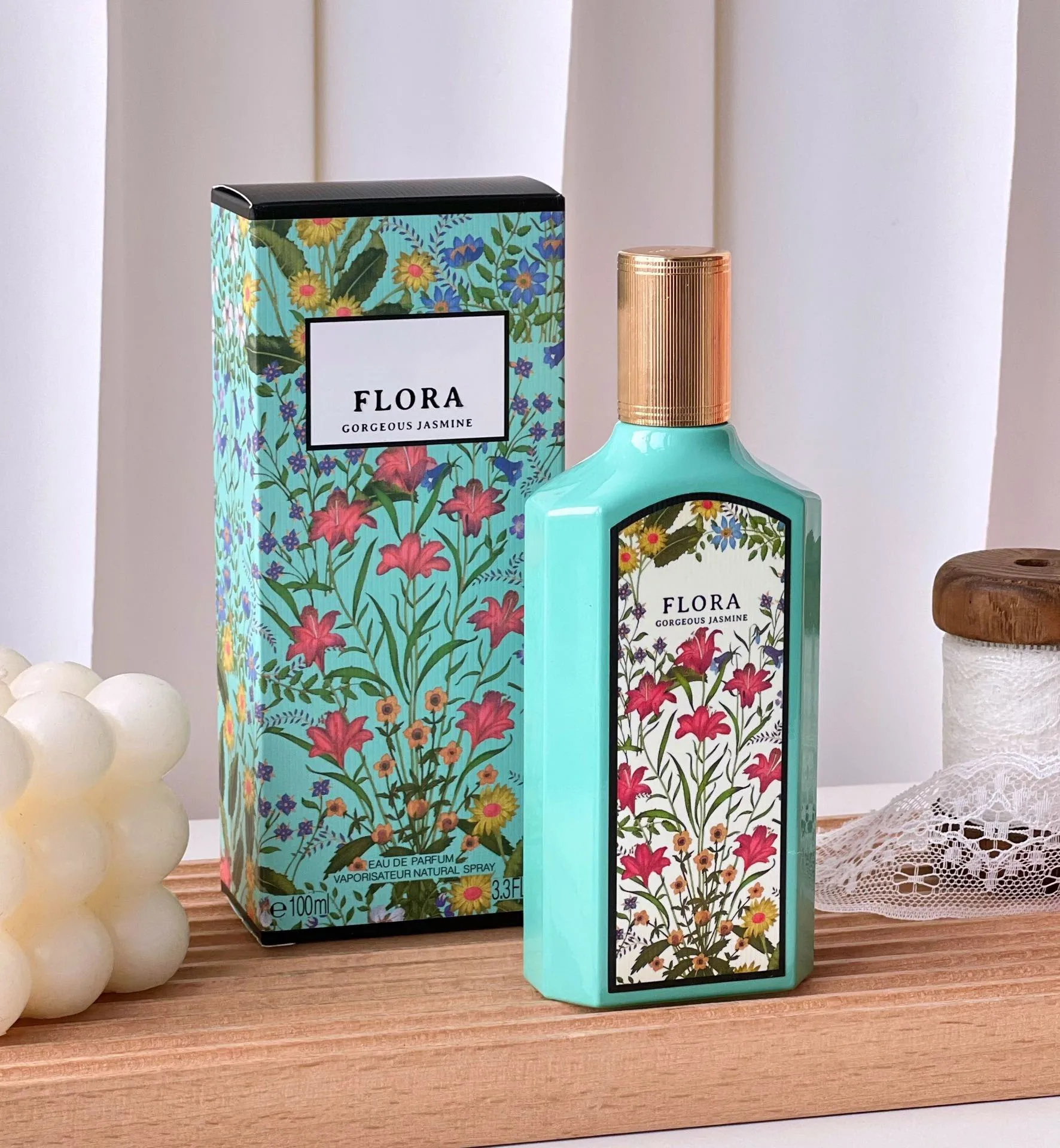 

Hot Brand Perfumes Women's Parfum Flora Gorgeous Jasmine Eau De Parfum Long Lasting Fragrance Body Spray Luxury Parfum for Lady