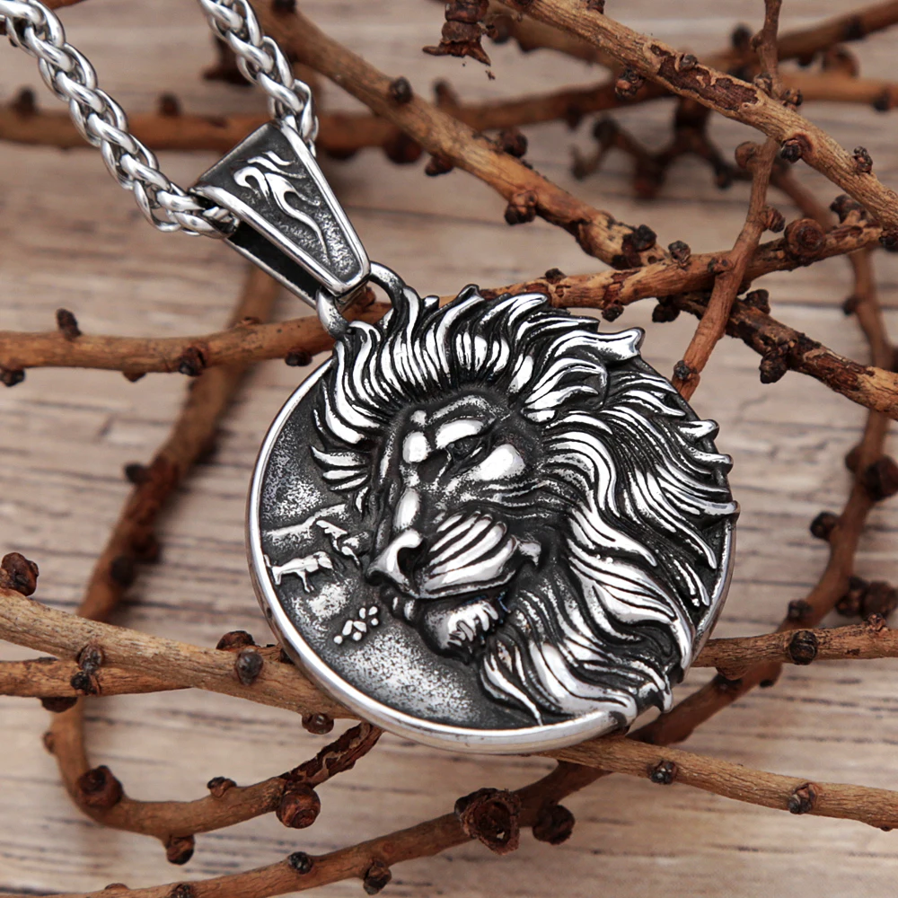 Vintage Lion Necklace For Men Punk Hip Hop Stainless Steel Lion Head Pendant Fashion Animal Amulet Jewelry Gift Dropshipping
Vintage Lion Necklace For Men Punk Hip Hop Stainless Steel Lion Head Pendant Fashion Animal Amulet Jewelry Gift Dropshipping