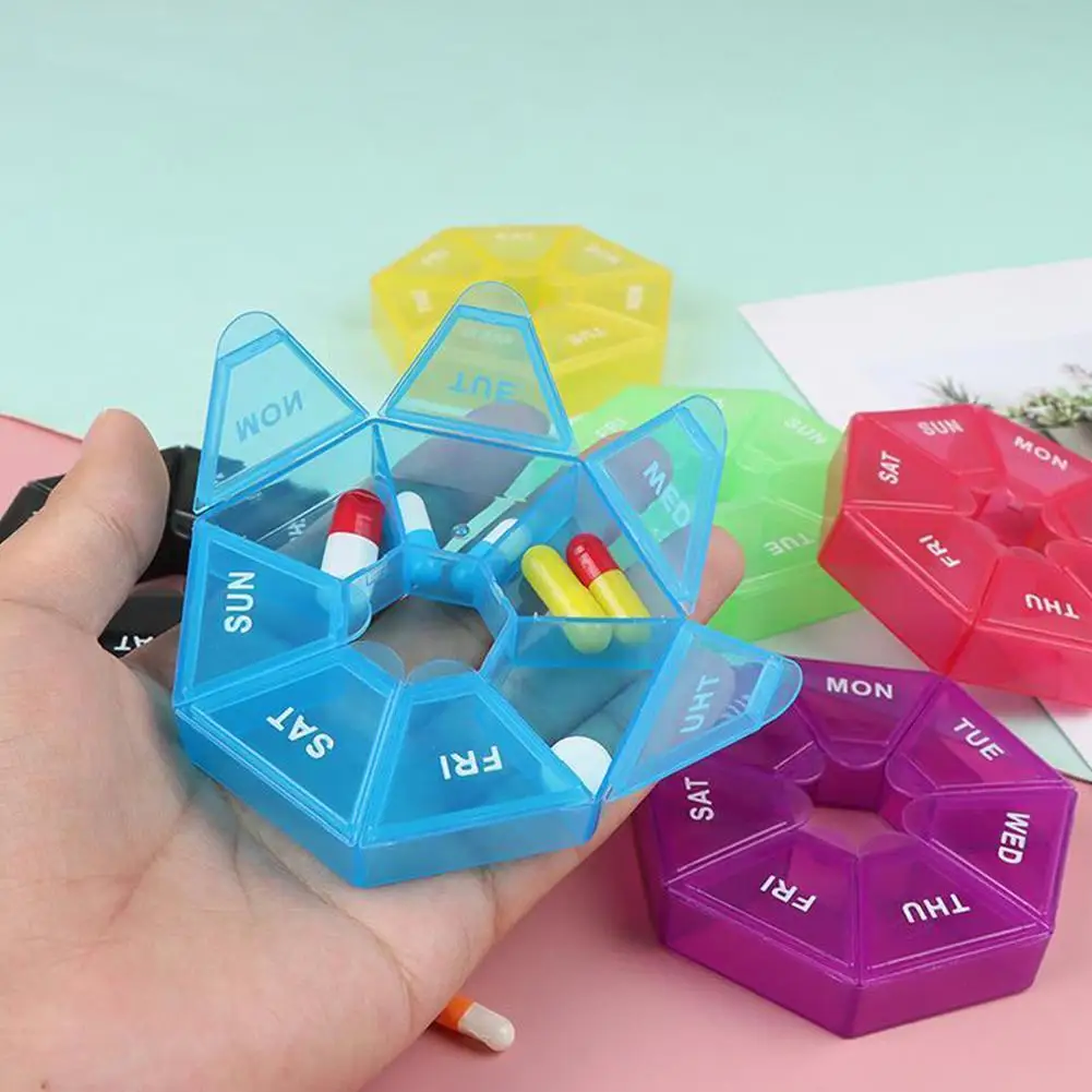 7 Grid Compartment Travel Pill Box Seal Organizer Tablet Medicine Storage Dispenser Splitters Pill Case Holder For Home Tra V5M5
7 Grid Compartment Travel Pill Box Seal Organizer Tablet Medicine Storage Dispenser Splitters Pill Case Holder For Home Tra V5M5