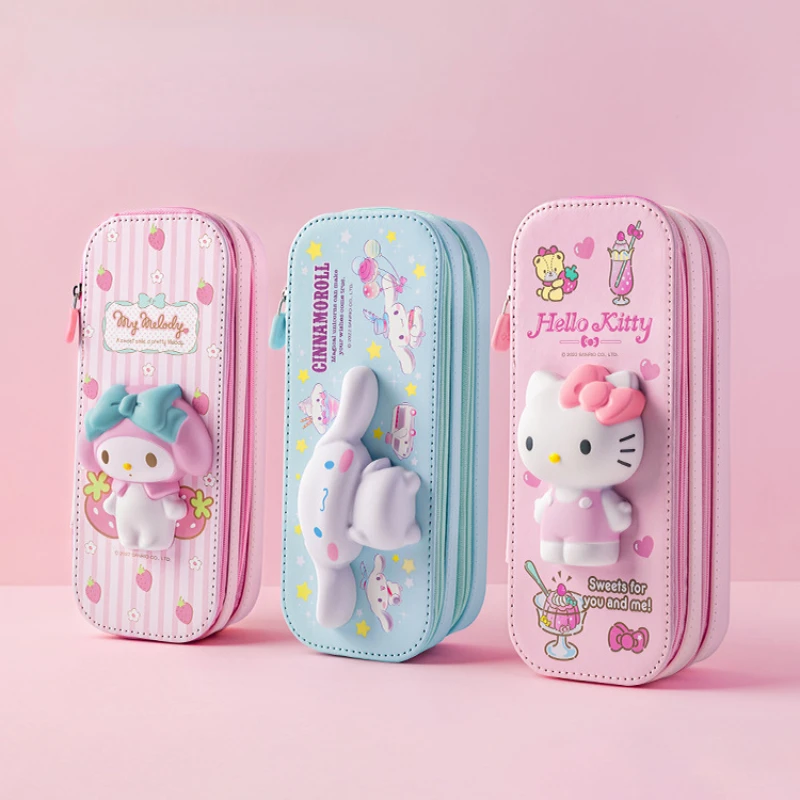 Sanrioed мультфильм My Melody Kawaii канцелярская коробка Cinnamoroll трехмерная большая емкость декомпрессионная ручка коробка небольшие подарки
Sanrioed мультфильм My Melody Kawaii канцелярская коробка Cinnamoroll трехмерная большая емкость декомпрессионная ручка коробка небольшие подарки