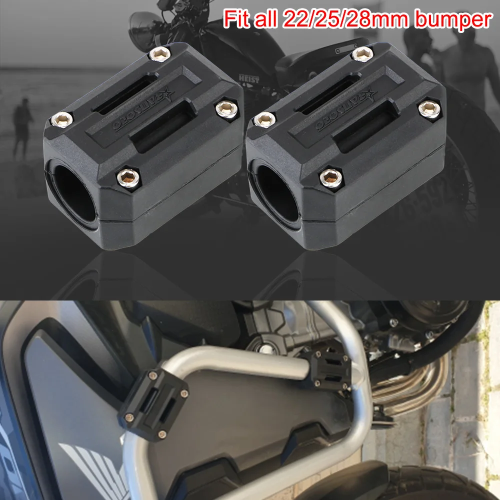 Decorative Block Crash Bar Motorcycle Engine Guard Protector Engine Bumper Guard Blocks Fit for 22/25/28mm for Honda
Decorative Block Crash Bar Motorcycle Engine Guard Protector Engine Bumper Guard Blocks Fit for 22/25/28mm for Honda