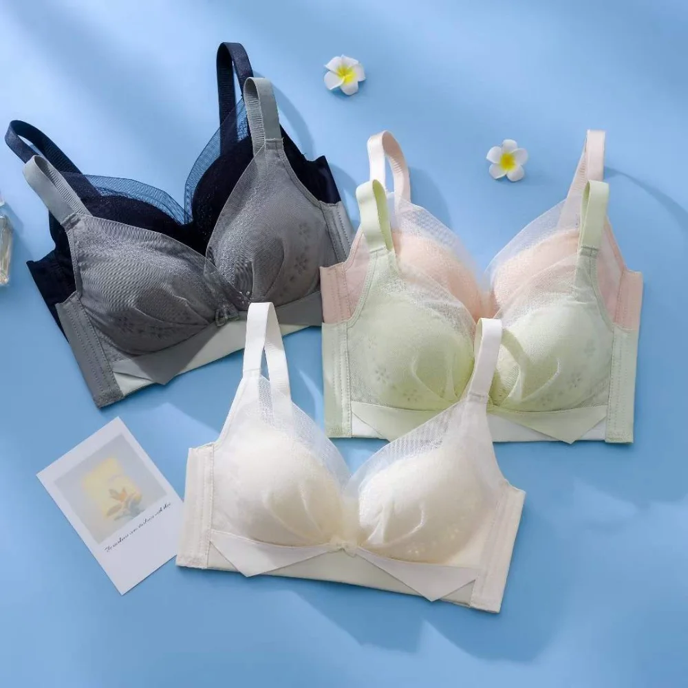 Summer Underwear Women Thin Breathable Cup with Anti Sagging Closure No Steel Ring Comfortable Sleep Bra Sous Vêtements Femme
Summer Underwear Women Thin Breathable Cup with Anti Sagging Closure No Steel Ring Comfortable Sleep Bra Sous Vêtements Femme