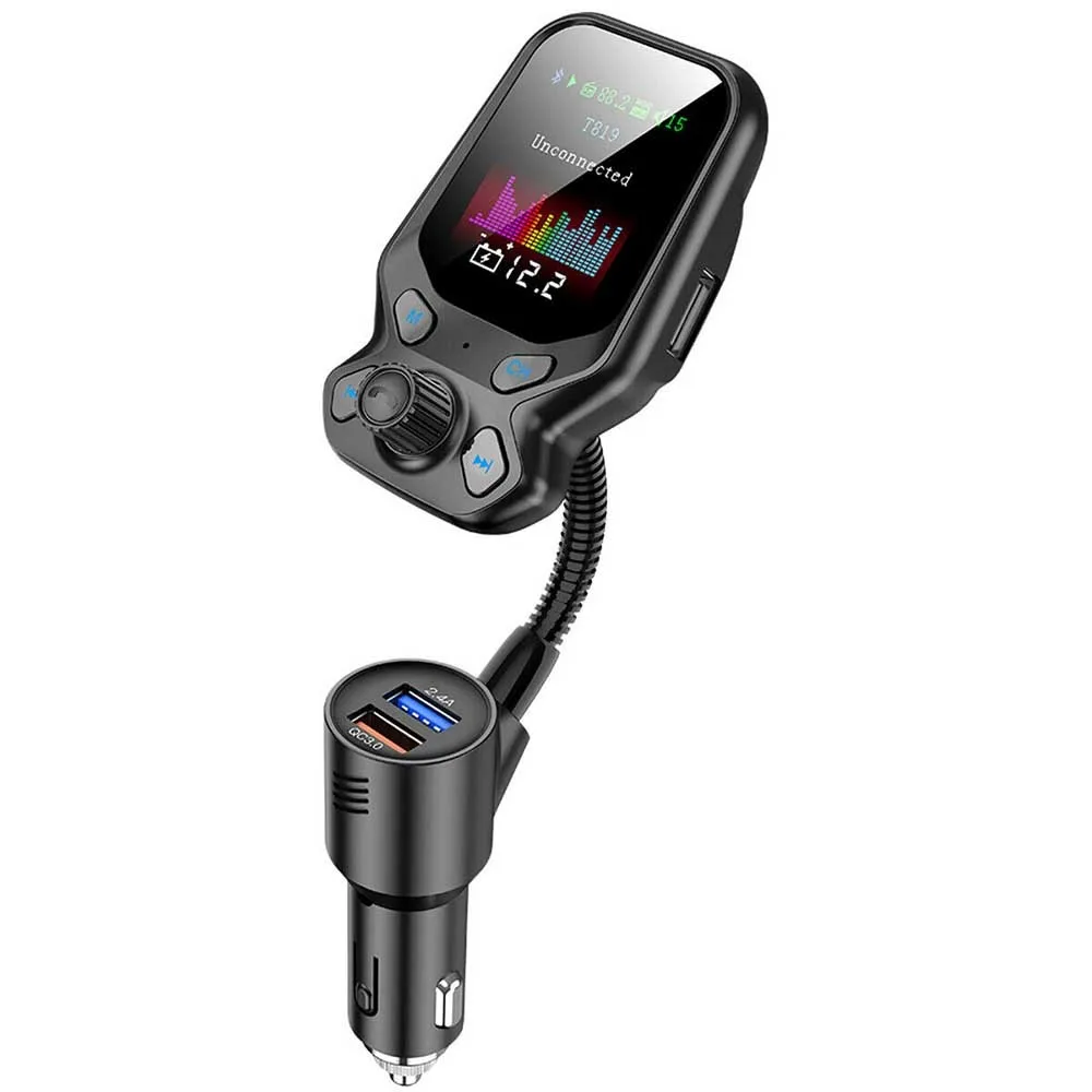 1 шт., автомобильный FM-передатчик с двумя USB-портами и поддержкой Bluetooth 5,0
1 шт., автомобильный FM-передатчик с двумя USB-портами и поддержкой Bluetooth 5,0