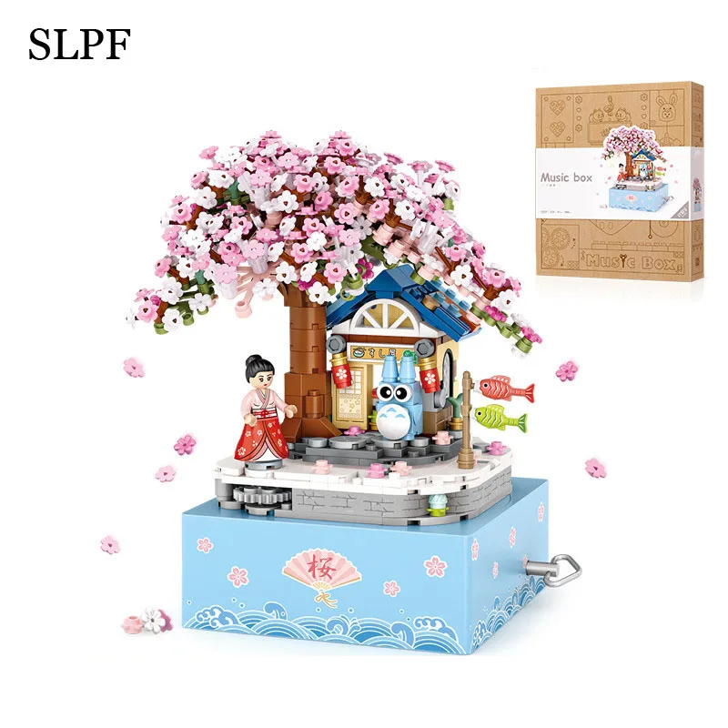 Sakura Music Box Assembly Bricks Mini Diamond Building Blocks Flower Figure Japanese Street View Valentine's Day Toys Girls Gift
Sakura Music Box Assembly Bricks Mini Diamond Building Blocks Flower Figure Japanese Street View Valentine's Day Toys Girls Gift