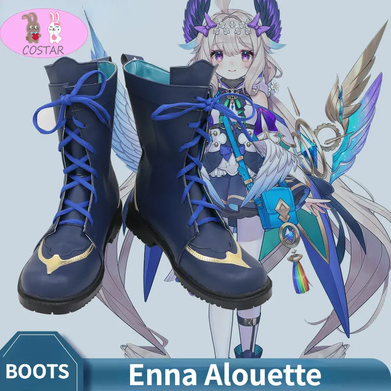 

Vtuber NIJISANJI Hololive Enna Alouette Cosplay Shoes Boots for Costume Halloween Women Lolita Dress Anime Game Shoes