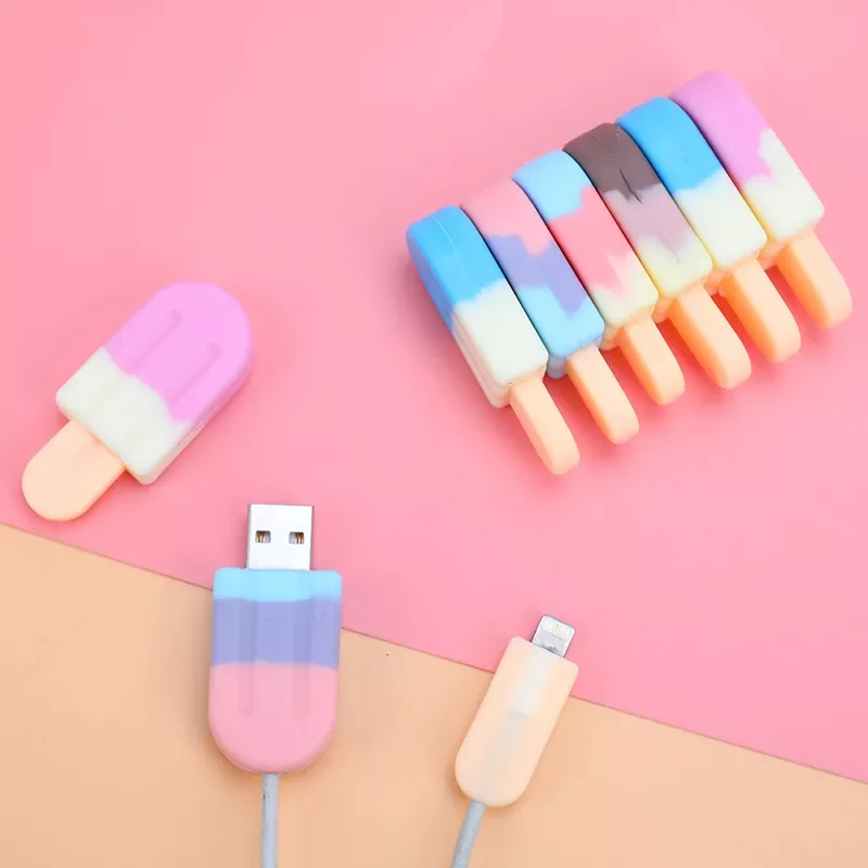 Cute Ice Cream Cable Organizer For Iphone Cable Protector De Cabo USB Chager Wire Holder For Android TYPE-C Cable
Cute Ice Cream Cable Organizer For Iphone Cable Protector De Cabo USB Chager Wire Holder For Android TYPE-C Cable