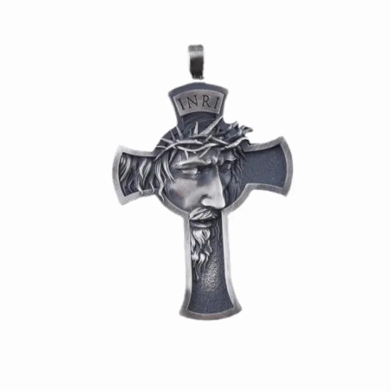 Classic Religious Amulet God King Zeus Cross Pendant Necklace Men's Personality Jesus Amulet Pendant Necklace Prayer Jewelry
Classic Religious Amulet God King Zeus Cross Pendant Necklace Men's Personality Jesus Amulet Pendant Necklace Prayer Jewelry