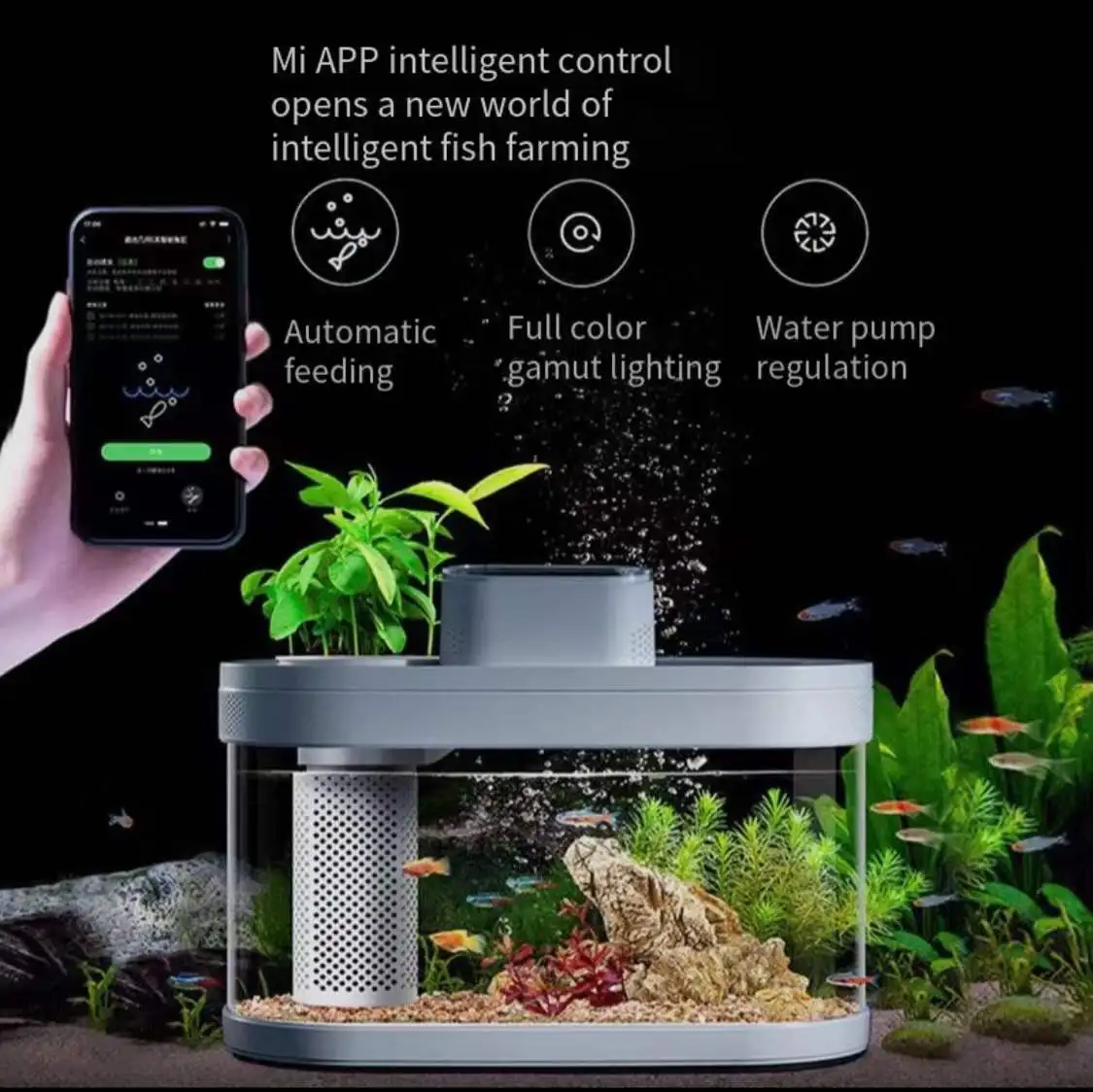 Aquarium ecological fish tank creative lazy person free water change fish tank WiFi remote control feeding lighting filter oxyge
Aquarium ecological fish tank creative lazy person free water change fish tank WiFi remote control feeding lighting filter oxyge