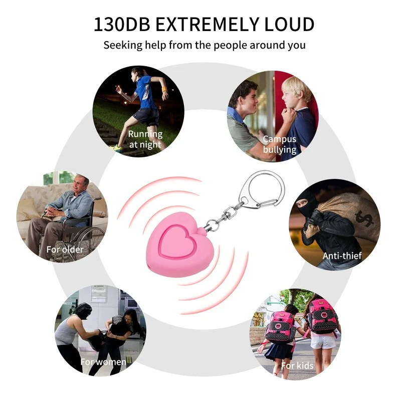 Self Defense Alarm 130dB Anti-wolf Girl Child Women Security Protect Alert Personal Safety Scream Loud Emergency Alarm Keychain
Self Defense Alarm 130dB Anti-wolf Girl Child Women Security Protect Alert Personal Safety Scream Loud Emergency Alarm Keychain