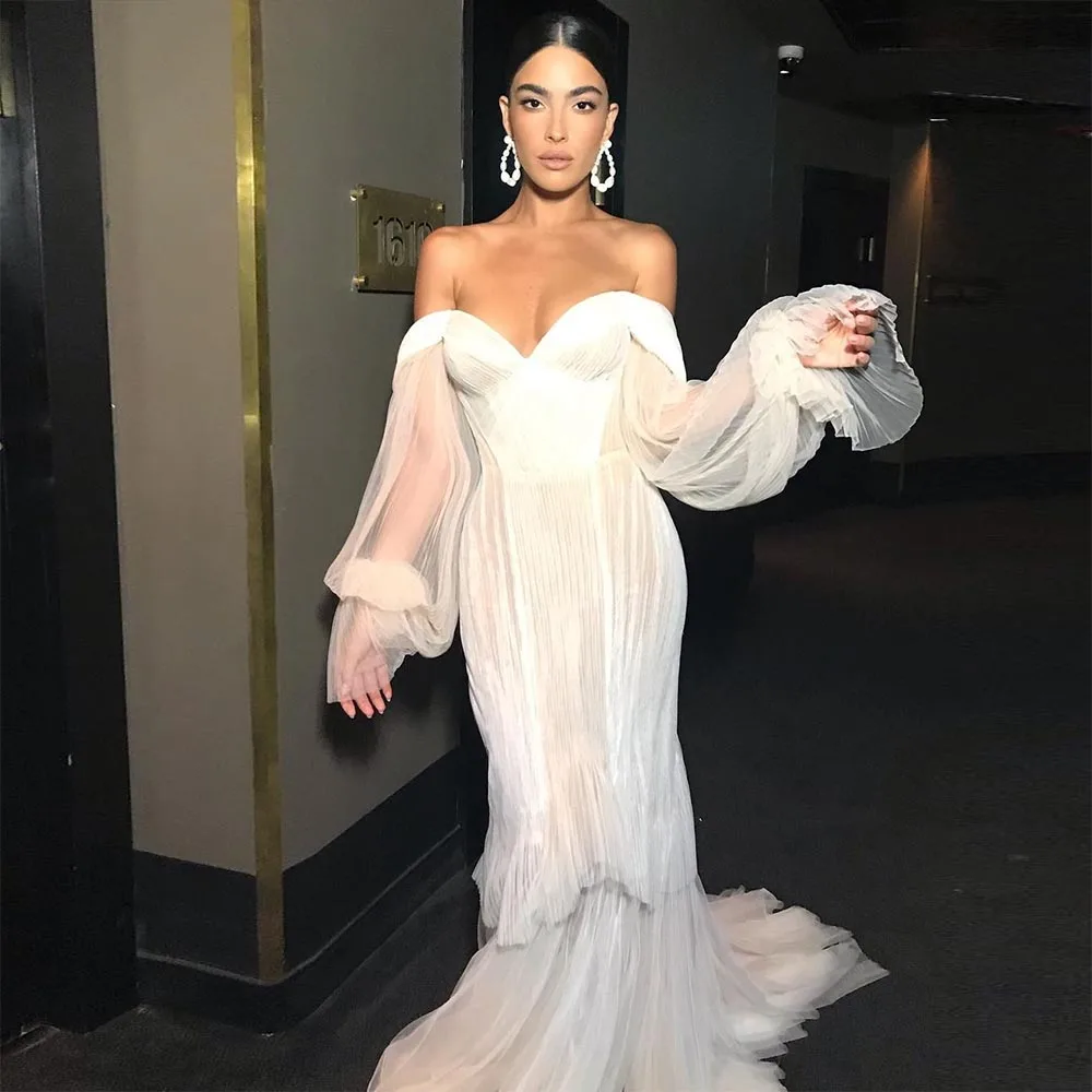 Sevintage Sexy High Side Split Mermaid Wedding Dresses Lace Appliques Off the Shoulder Bridal Dress Boho Bride Gown Custom Made
Sevintage Sexy High Side Split Mermaid Wedding Dresses Lace Appliques Off the Shoulder Bridal Dress Boho Bride Gown Custom Made