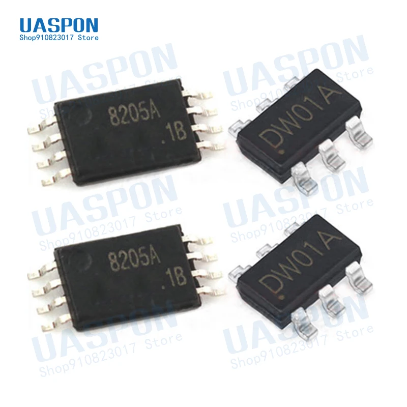 20pcs ( DW01+ 8205A ) Each 10pcs FS8205A TSSOP-8 FS8205 Combination SOP23-6 Battery Protection Chip
20pcs ( DW01+ 8205A ) Each 10pcs FS8205A TSSOP-8 FS8205 Combination SOP23-6 Battery Protection Chip