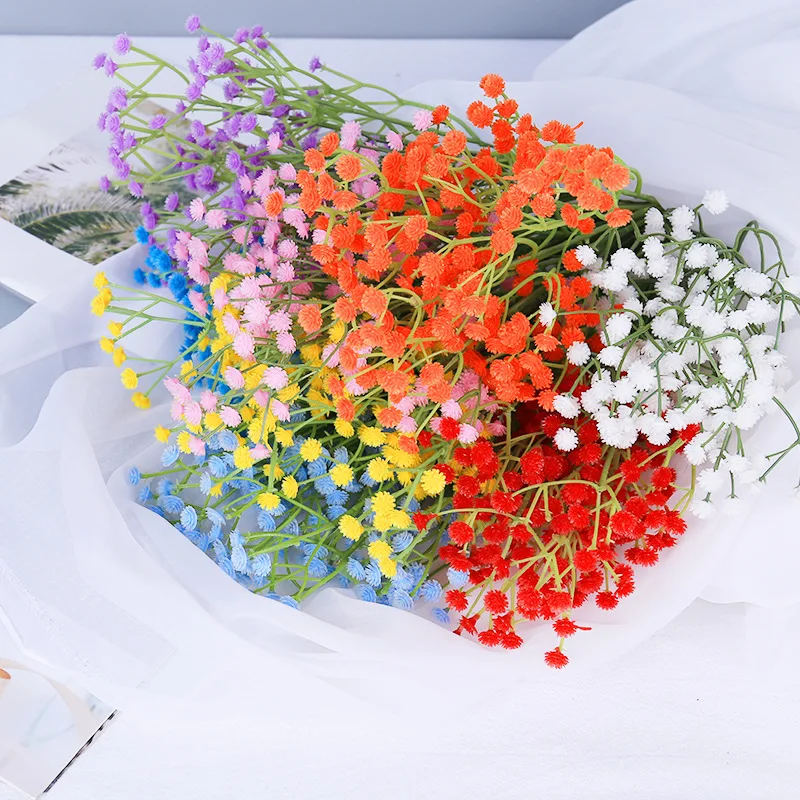 LuanQI 1 Bouquets 32cm Artificial Baby's Breath Flowers Gypsophila Fake Plant for Wedding Wall Background Decorative Photo Props
LuanQI 1 Bouquets 32cm Artificial Baby's Breath Flowers Gypsophila Fake Plant for Wedding Wall Background Decorative Photo Props