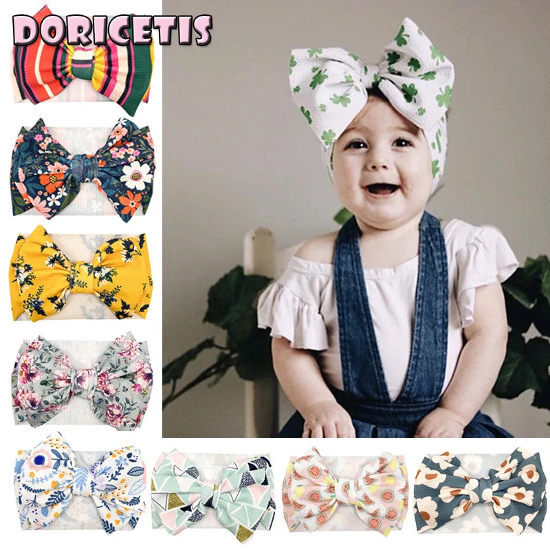 Baby Headband Fashion Floral Print With Big Bowknot Shape Hair Accessories Elastic Headband Baby Girl Go Out Dress Up Hairband
Baby Headband Fashion Floral Print With Big Bowknot Shape Hair Accessories Elastic Headband Baby Girl Go Out Dress Up Hairband