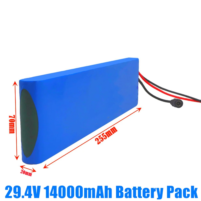 24V 14Ah 7S2P 18650 li-ion Rechargeable Battery pack 29.4v 14000mAh For Lithium Ion Electric bicycle moped Balancing scooter
24V 14Ah 7S2P 18650 li-ion Rechargeable Battery pack 29.4v 14000mAh For Lithium Ion Electric bicycle moped Balancing scooter