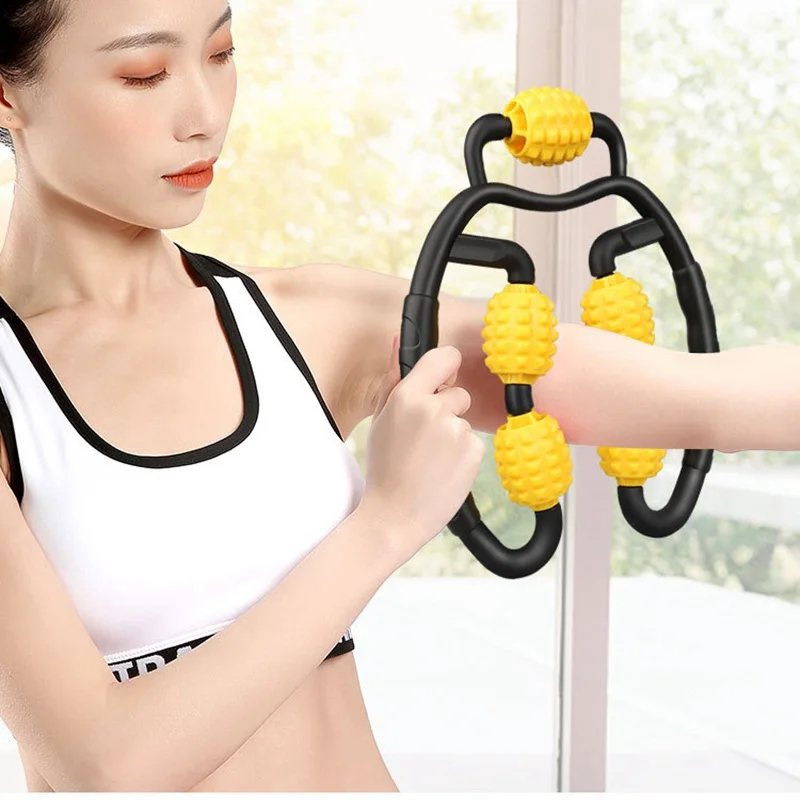 Yoga Ring Clip Massager Five Wheel Massager Muscle Relaxation Pilates Yoga Foam Roller Shaft Leg Neck Massager Fitness Equipment
Yoga Ring Clip Massager Five Wheel Massager Muscle Relaxation Pilates Yoga Foam Roller Shaft Leg Neck Massager Fitness Equipment