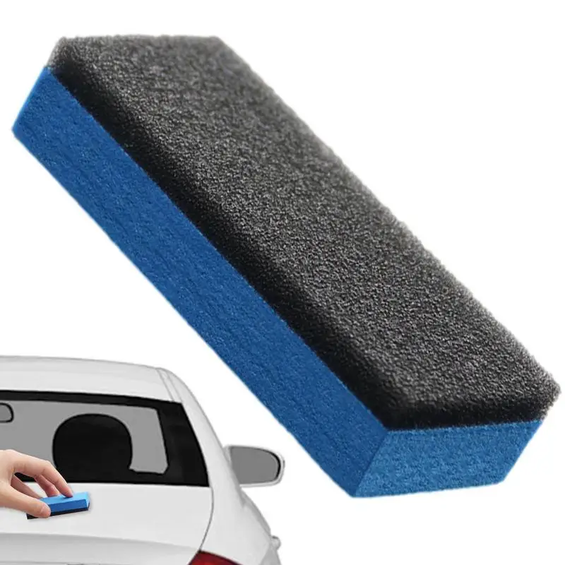 

Губка-аппликатор для автомобильного покрытия, автомобильная керамическая Очистка Стекла, гальваническое покрытие, кристаллическое покрытие, голубая квадратная губка и тканевые предметы