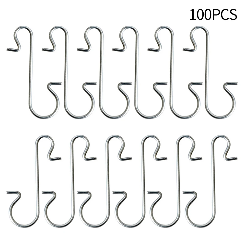 S-Shape Hanger Christmas Hook 100pcs Christmas Day Christmas Stocking Christmas Tree Decoration Hook Ornaments
S-Shape Hanger Christmas Hook 100pcs Christmas Day Christmas Stocking Christmas Tree Decoration Hook Ornaments