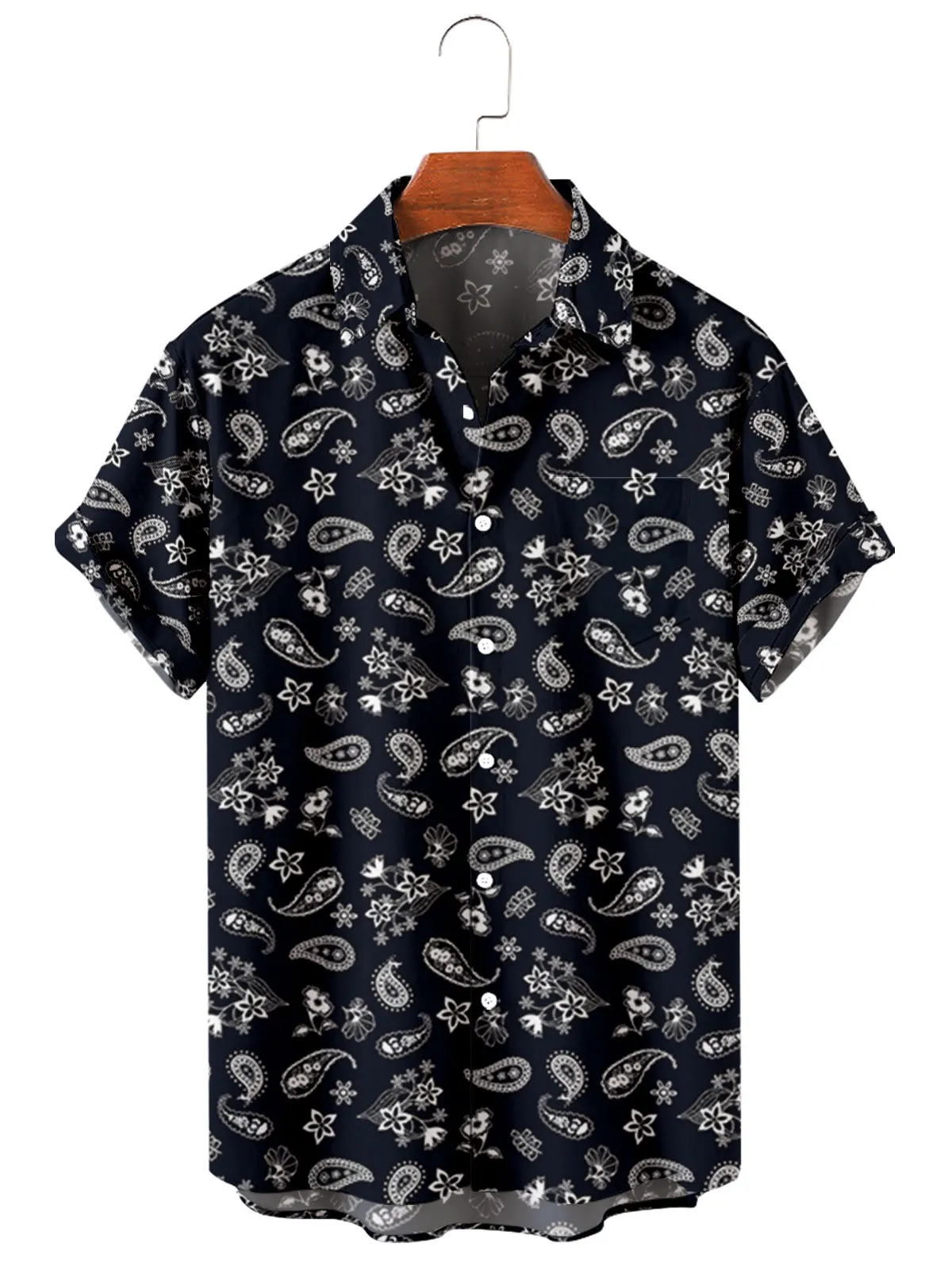 Men's short-sleeved shirt, loose shirt with buttons and digital print, new, offer, 2023
Men's short-sleeved shirt, loose shirt with buttons and digital print, new, offer, 2023