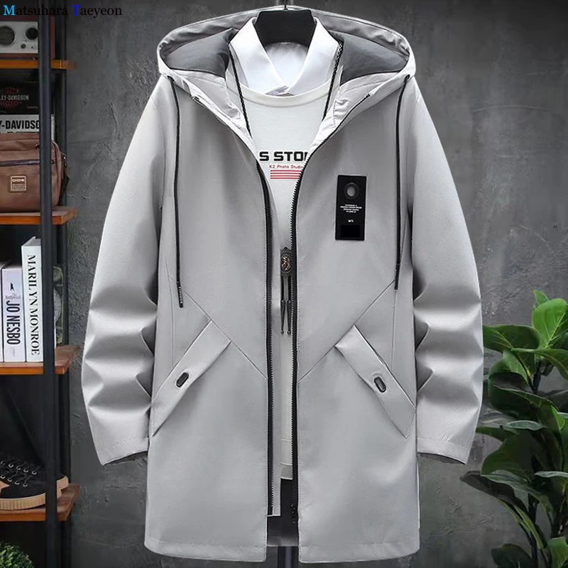 2021 Fashion Men Wool Plush Thickening Mens Trench Coat Mens Leisure Overcoat Male Punk Style Trench Coat Men Jackets
2021 Fashion Men Wool Plush Thickening Mens Trench Coat Mens Leisure Overcoat Male Punk Style Trench Coat Men Jackets