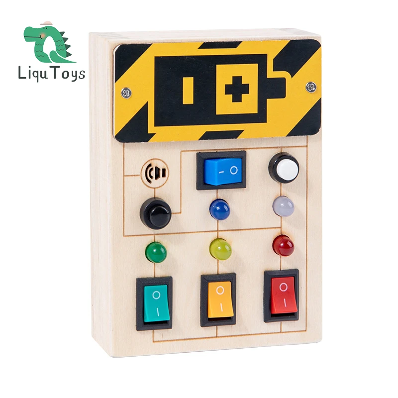 LIQU Montessori Busy Board Light Switch Toy Wooden Sensory Toys for Toddlers Activity Board Switch Box Spaceship Control Panel
LIQU Montessori Busy Board Light Switch Toy Wooden Sensory Toys for Toddlers Activity Board Switch Box Spaceship Control Panel