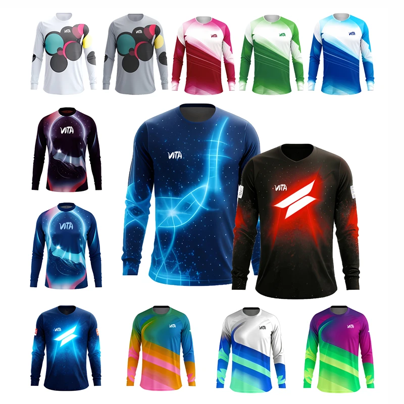 VITA Men Women Sports Team Downhill Jerseys Long Sleeves MTB Bike Shirts Offroad Motorcycle Jersey Motocross Sportwear Clothing
VITA Men Women Sports Team Downhill Jerseys Long Sleeves MTB Bike Shirts Offroad Motorcycle Jersey Motocross Sportwear Clothing