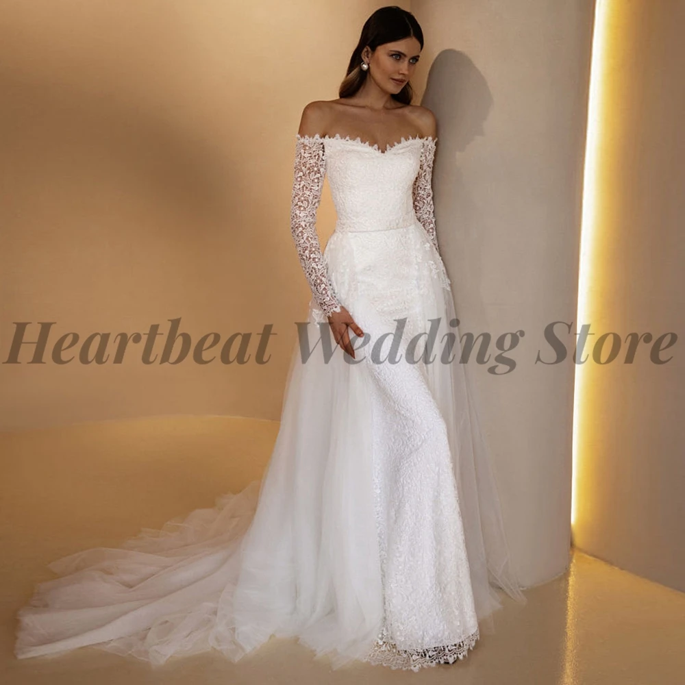2023 V-Neck Wedding Dress Classic Brides with Off-The-Shoulder Detachable Court Train Backless and Applique Robe De Mariee 
2023 V-Neck Wedding Dress Classic Brides with Off-The-Shoulder Detachable Court Train Backless and Applique Robe De Mariee