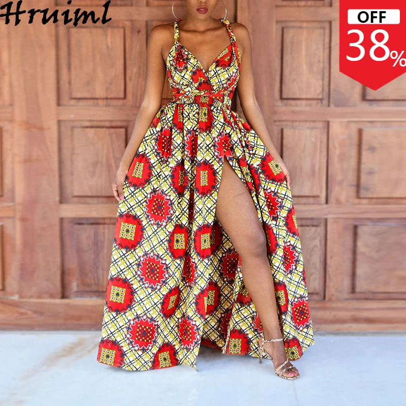 Deep V Neck Dress Digital Print Fashion Sexy Women's Slig Dress for Women Floor-Length Evening Africa Style Vestido De Mujer
Deep V Neck Dress Digital Print Fashion Sexy Women's Slig Dress for Women Floor-Length Evening Africa Style Vestido De Mujer