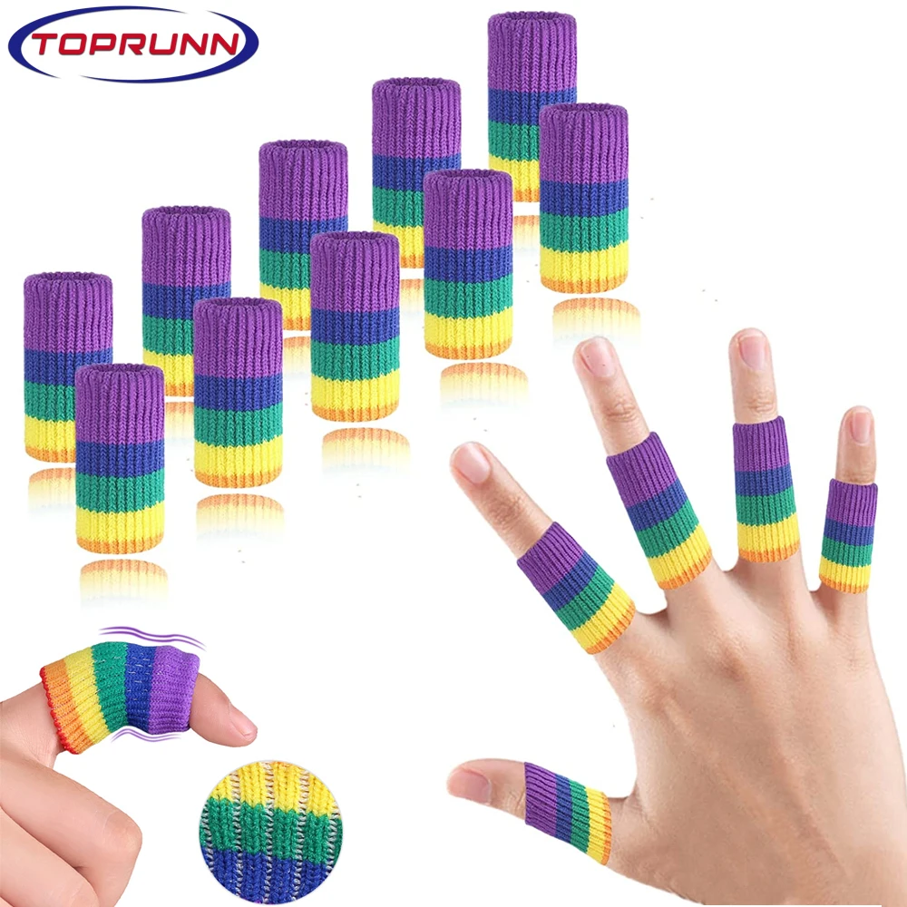 10Pcs/Set Sports Finger Sleeves Arthritis Support Elastic Finger Guard Outdoor Volleyball Basketball Finger Protection
10Pcs/Set Sports Finger Sleeves Arthritis Support Elastic Finger Guard Outdoor Volleyball Basketball Finger Protection