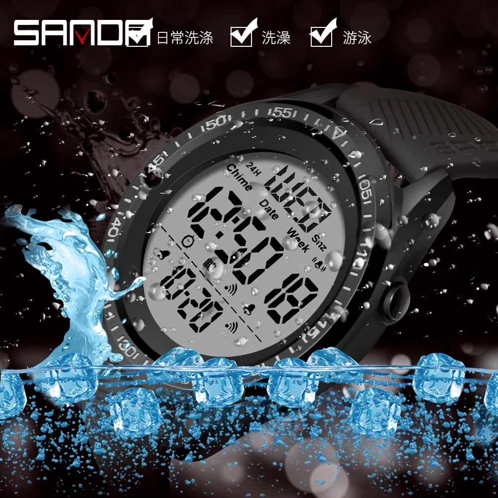 SANDA 6013 Outdoor Sport Men's Watches 5BAR Waterproof Digital Watch Men Wristwatch Clock Male Chronograph Relogio Masculino
SANDA 6013 Outdoor Sport Men's Watches 5BAR Waterproof Digital Watch Men Wristwatch Clock Male Chronograph Relogio Masculino