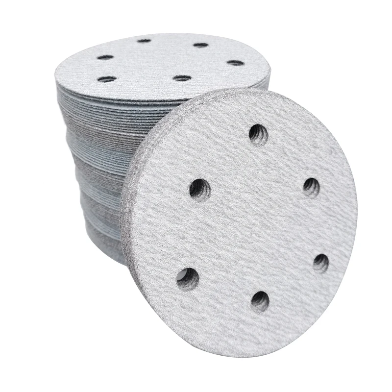 10 Pcs 5 Inch 6 Hole Sandpaper Car Polishing Putty Circular Pneumatic Grinder Self-adhesive Back Velvet White
10 Pcs 5 Inch 6 Hole Sandpaper Car Polishing Putty Circular Pneumatic Grinder Self-adhesive Back Velvet White