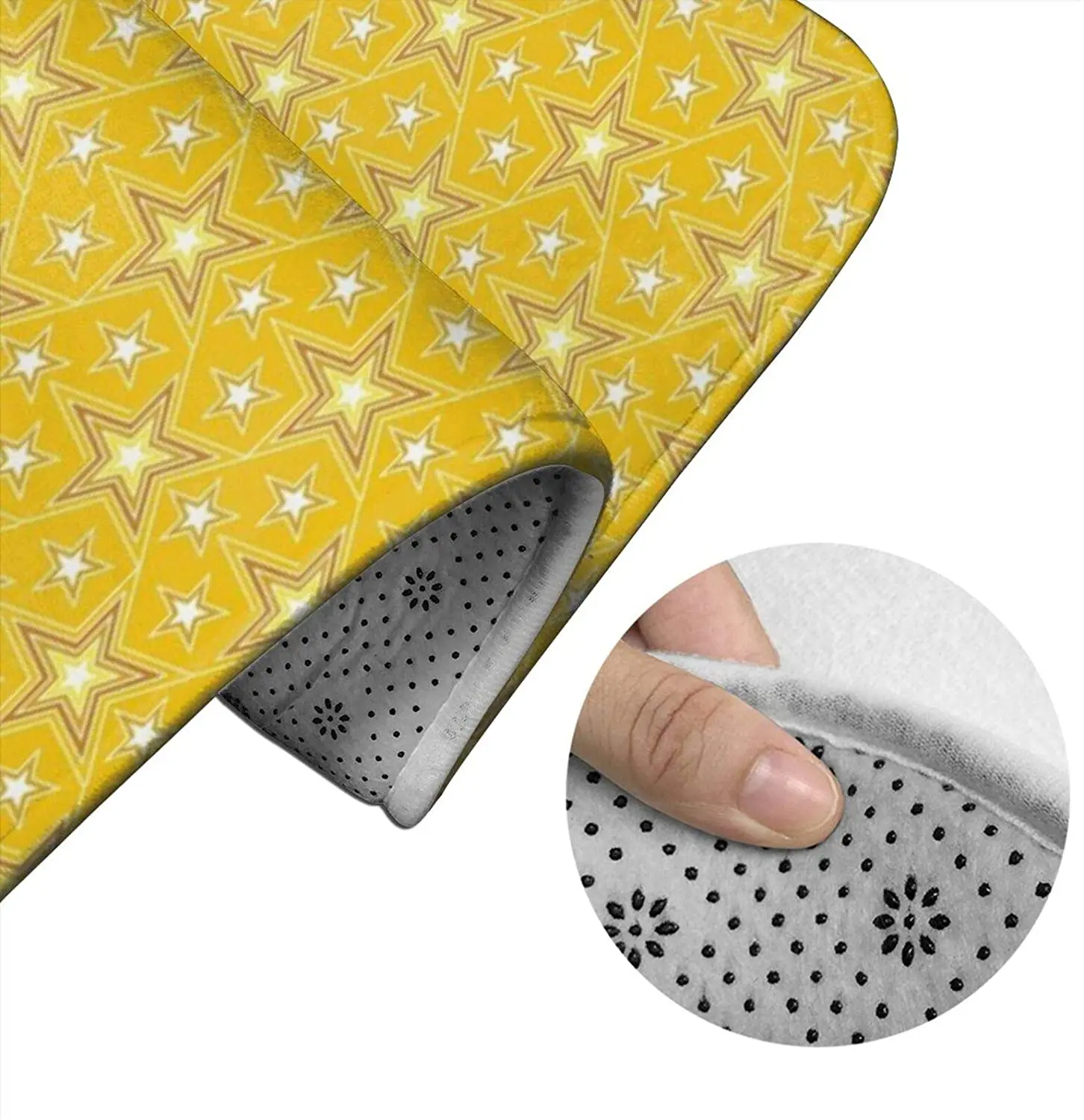 Lucky Star (Velvet Bana Bathroom Mat Sets 3 Piece Set Rugs Memory Foam Mat Set Toilet Seat Cover Bath mat Lid Cover
Lucky Star (Velvet Bana Bathroom Mat Sets 3 Piece Set Rugs Memory Foam Mat Set Toilet Seat Cover Bath mat Lid Cover