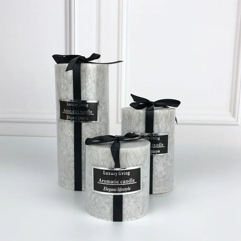 Pillar Scented Candles Exceptional Fragrance Classic Candles Home Decoration Grey Golden Colored
Pillar Scented Candles Exceptional Fragrance Classic Candles Home Decoration Grey Golden Colored