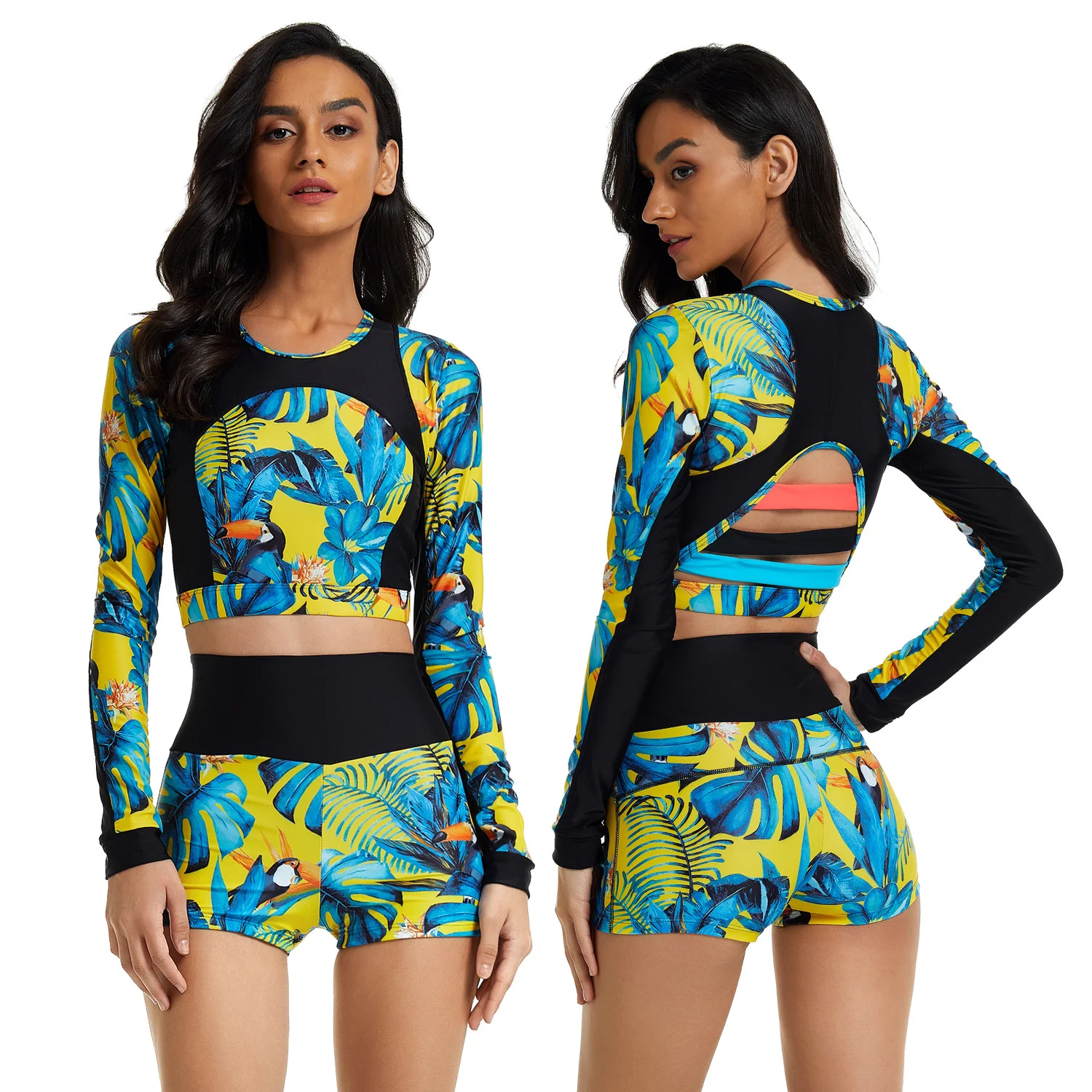 Split Long Sleeved Surf Suit Sunscreen Women's Swimsuit Diving Suit Sexy Swimsuit Onihua 727007
Split Long Sleeved Surf Suit Sunscreen Women's Swimsuit Diving Suit Sexy Swimsuit Onihua 727007