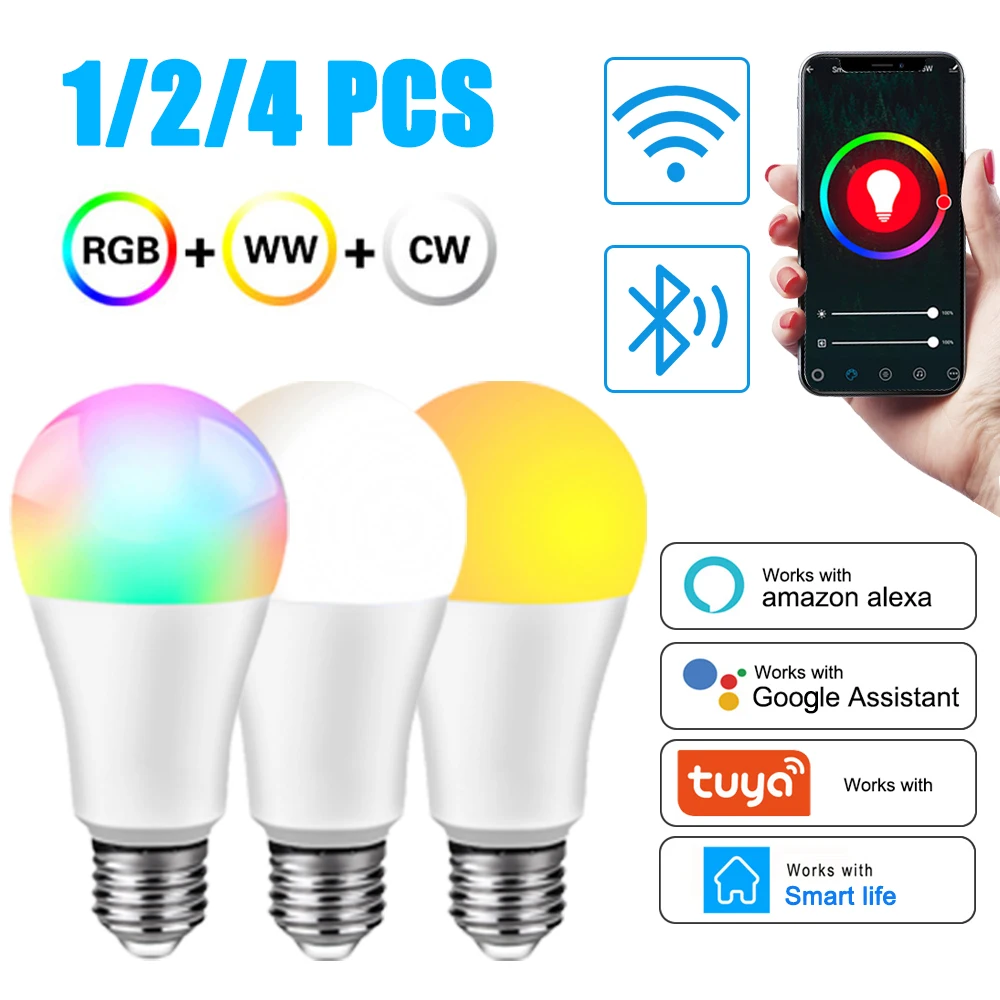 Умная Светодиодная лампа E27 с поддержкой Wi-Fi и Bluetooth
Умная Светодиодная лампа E27 с поддержкой Wi-Fi и Bluetooth