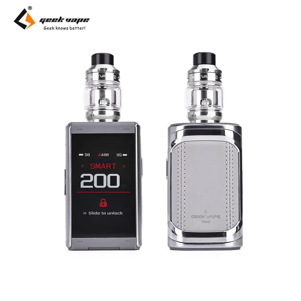 

Original Geekvape T200 Kit 200W Aegis Touch Mod 5.5ML Z Sub Ohm Tank Z Series Coil Vape TFT Touch Screen Electronic Cigarette