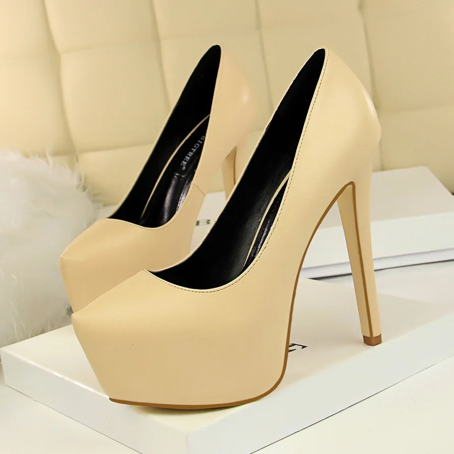 Sexy Club Ladies 13.5CM Thin High Heels Platform 5.5CM Pumps Women Spring/Autumn Shallow Slip-On Pointed Toe PU Party Pump Shoes
Sexy Club Ladies 13.5CM Thin High Heels Platform 5.5CM Pumps Women Spring/Autumn Shallow Slip-On Pointed Toe PU Party Pump Shoes