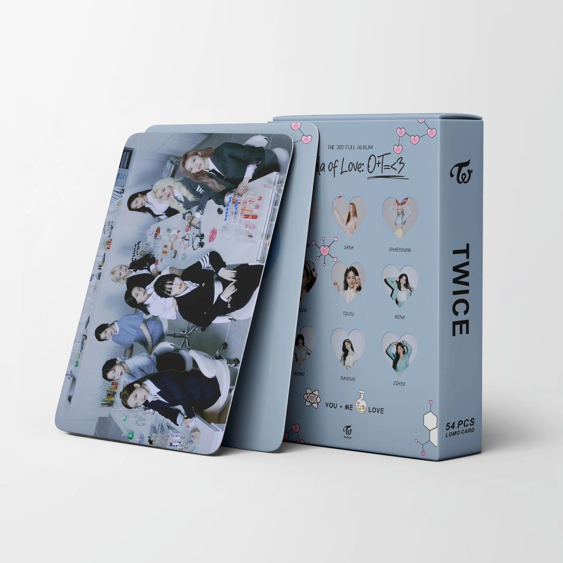 54Pcs/Set Twice Kpop New Photocard New Album Formula of LoveO+T=3 Postcard Album Lomo Card Photo Print Cards Poster Fans Gifts
54Pcs/Set Twice Kpop New Photocard New Album Formula of LoveO+T=3 Postcard Album Lomo Card Photo Print Cards Poster Fans Gifts