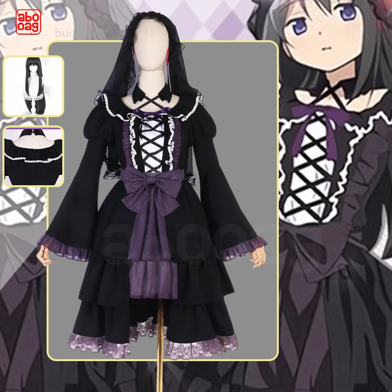 Аниме Puella Magi Madoka Magica Косплей Костюм Akemi Homura девочка черное платье Лолиты подарок на Хэллоуин
Аниме Puella Magi Madoka Magica Косплей Костюм Akemi Homura девочка черное платье Лолиты подарок на Хэллоуин