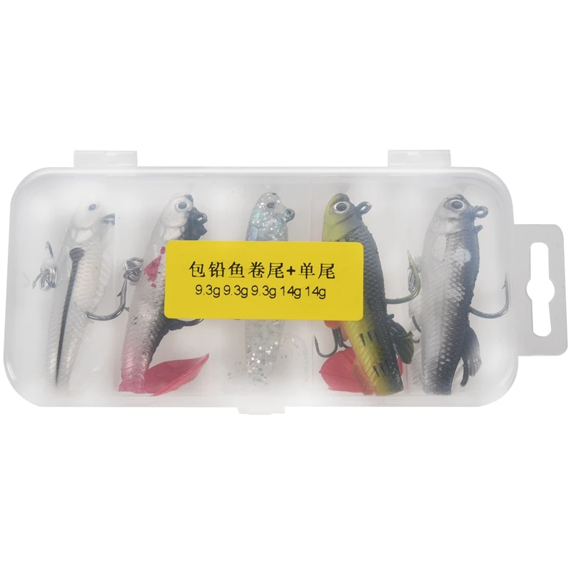 Fishing Lure Multicolor Pack Lead Fish Soft Bait Lure 5 Roll Tail Pack Lead Fish Set Fishing Tackle Accessories
Fishing Lure Multicolor Pack Lead Fish Soft Bait Lure 5 Roll Tail Pack Lead Fish Set Fishing Tackle Accessories