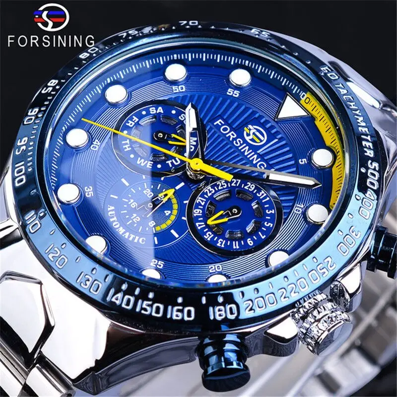Forsining 2022 New Men's Fashion Hot Selling Multifunctional Mechanical Watch Hollow Calendar Men's Watch Stainless Steel Watch
Forsining 2022 New Men's Fashion Hot Selling Multifunctional Mechanical Watch Hollow Calendar Men's Watch Stainless Steel Watch