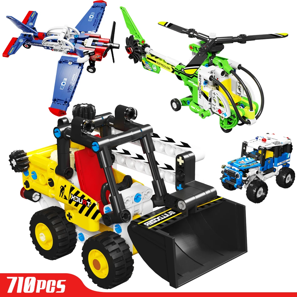 710pcs City Police Car WW2 Fighter Aircraft Airplane Building Blocks Engineering Bulldozer Bricks Toys for Kids Gifts
710pcs City Police Car WW2 Fighter Aircraft Airplane Building Blocks Engineering Bulldozer Bricks Toys for Kids Gifts
