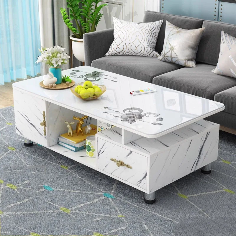 

Living Room Coffee Table Modern Drawer Floor Auxiliary Luxury Designer Coffee Table Floor Meuble Maison Home Furniture MQ50CJ