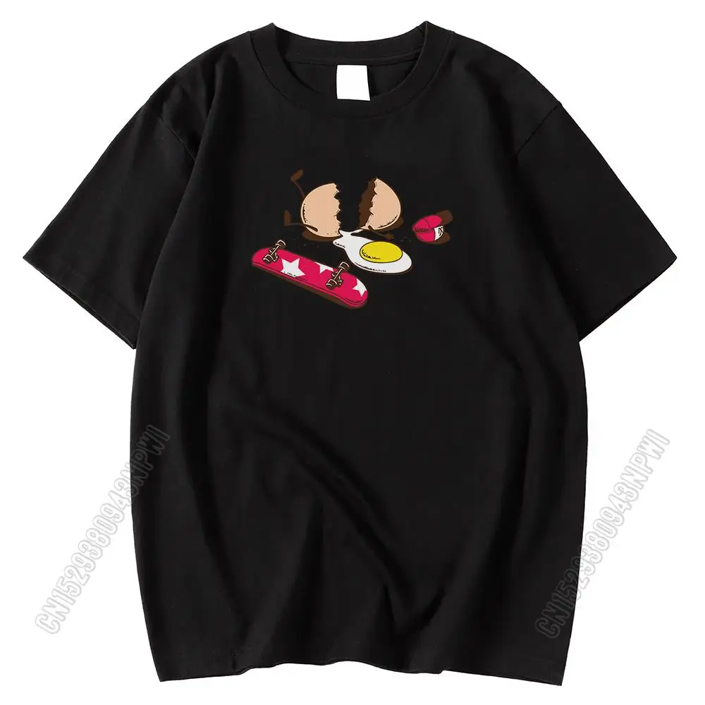 Summer Comfortable Male T-Shirt Breathable Casual Tee Shirts Broken Egg Skateboard Print Tops 100% Cotton Xs-Xxxl T-Shirts Men
Summer Comfortable Male T-Shirt Breathable Casual Tee Shirts Broken Egg Skateboard Print Tops 100% Cotton Xs-Xxxl T-Shirts Men