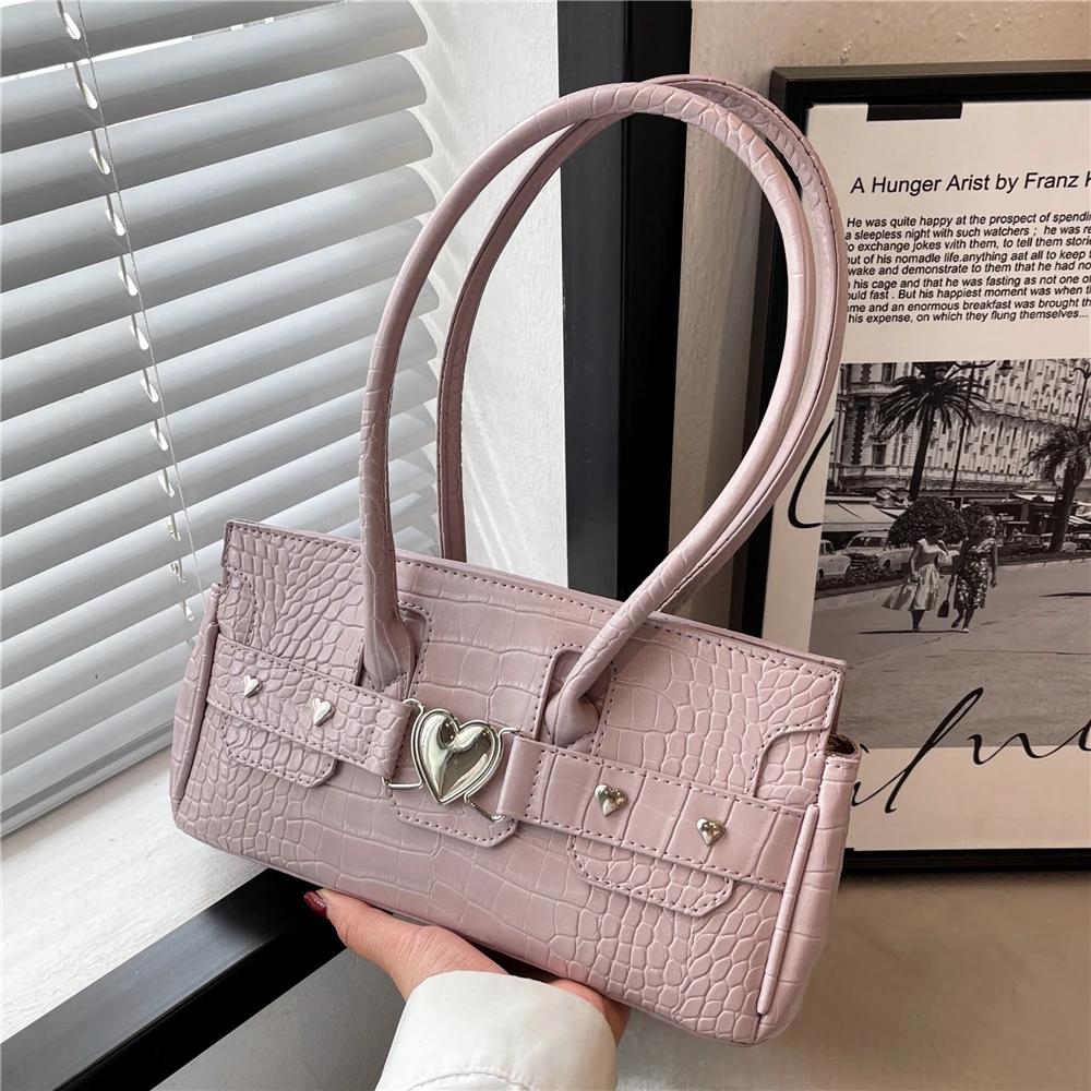 Luxury Designer Crocodile Pattern Tote Handbags For Women 2022 Trend Fashion Brand Heart Sequins Underarm Ladies Shoulder Bags
Luxury Designer Crocodile Pattern Tote Handbags For Women 2022 Trend Fashion Brand Heart Sequins Underarm Ladies Shoulder Bags