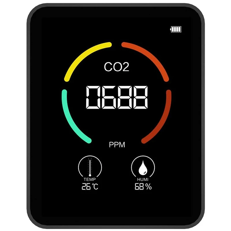 Домашний монитор качества воздуха-CO2 & Temp. Датчик влажности, точный датчик, 400-6000 PPM, для использования в помещении
Домашний монитор качества воздуха-CO2 & Temp. Датчик влажности, точный датчик, 400-6000 PPM, для использования в помещении