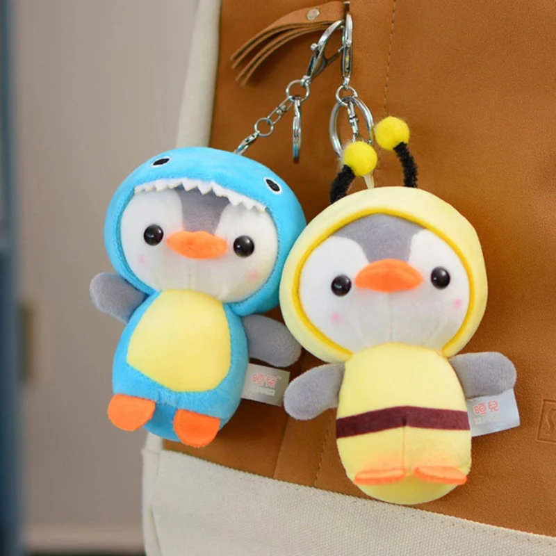 

Penguin Stuffed Plush Animal Pendant Keychain Doll Stroller Toys For Children Kids Small Mini Plush Toys Baby Xmas Gift 12CM